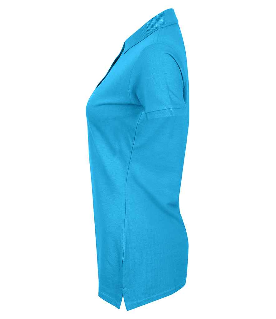 Henbury Ladies Modern Fit Cotton Pique Polo Shirt in by Henbury — Custom branded clothing by Print Press, featuring premium embroidery produced in our specialist print lab in the UK.