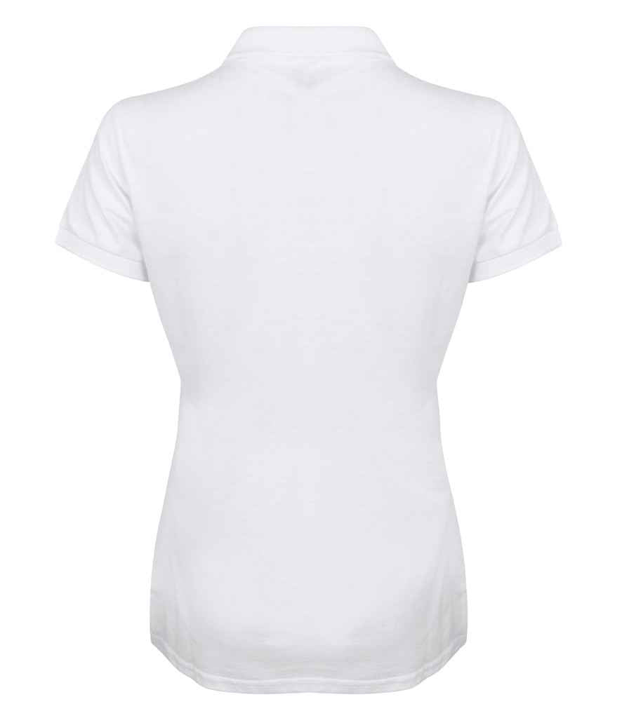Henbury Ladies Modern Fit Cotton Pique Polo Shirt in by Henbury — Custom branded clothing by Print Press, featuring premium embroidery produced in our specialist print lab in the UK.
