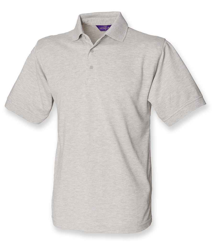 Henbury Heavy Poly/Cotton Pique Polo Shirt - (2nd Colours) in Heather Grey by Henbury — Custom branded clothing by Print Press, featuring premium embroidery produced in our specialist print lab in the UK.