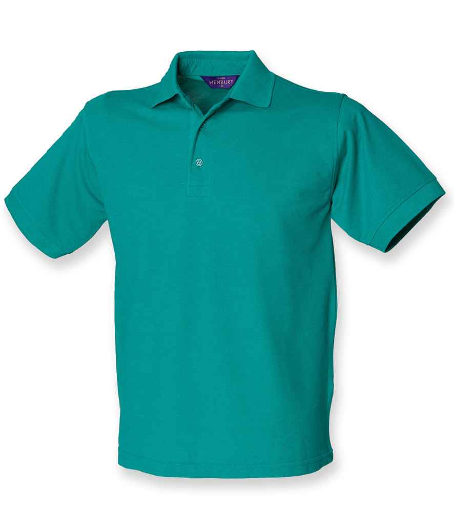 Henbury Heavy Poly/Cotton Pique Polo Shirt - (2nd Colours) in Jade by Henbury — Custom branded clothing by Print Press, featuring premium embroidery produced in our specialist print lab in the UK.