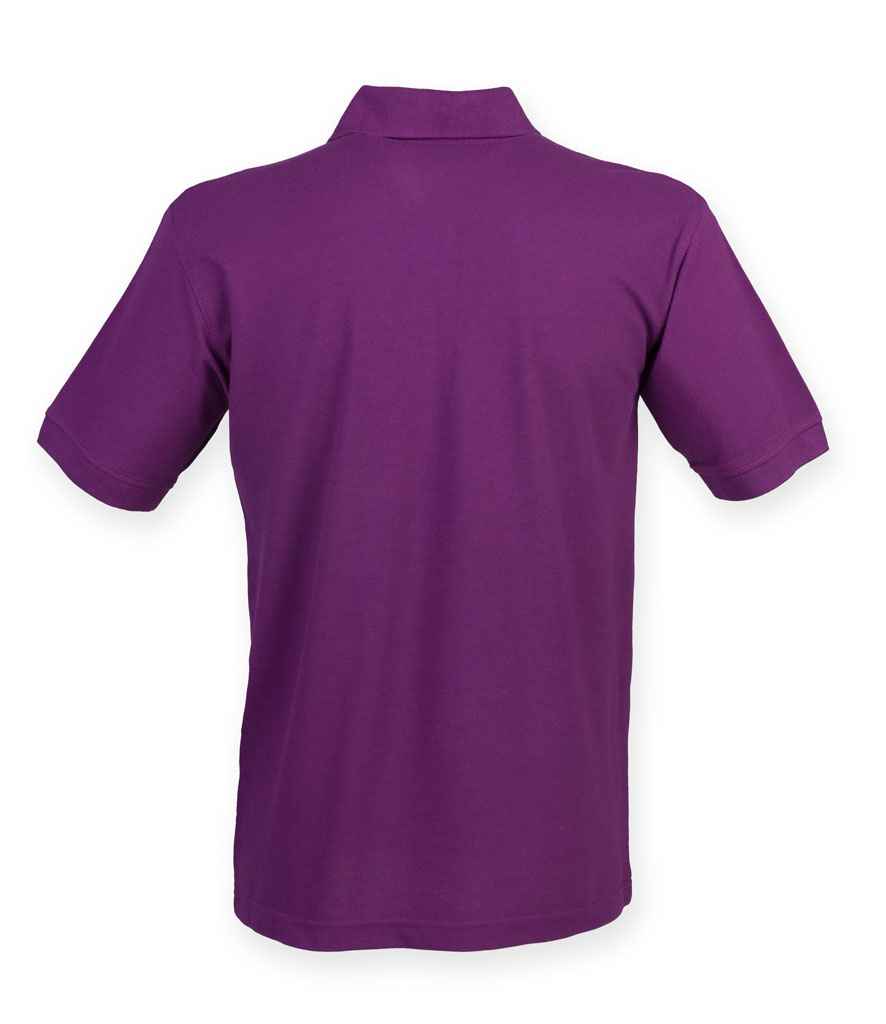 Henbury Heavy Poly/Cotton Pique Polo Shirt in by Henbury — Custom branded clothing by Print Press, featuring premium embroidery produced in our specialist print lab in the UK.