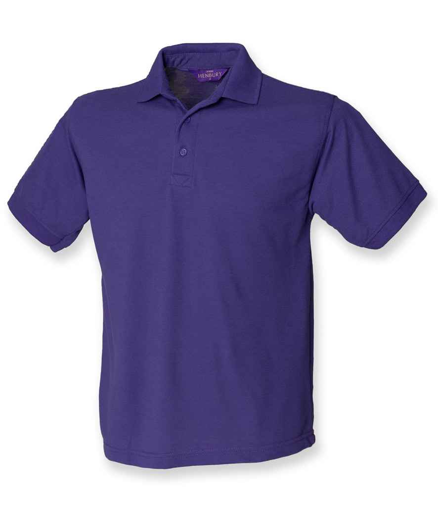 Henbury Heavy Poly/Cotton Pique Polo Shirt in by Henbury — Custom branded clothing by Print Press, featuring premium embroidery produced in our specialist print lab in the UK.