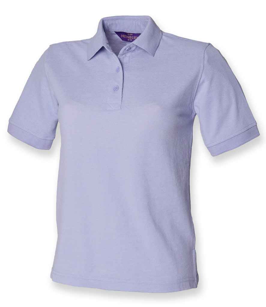 Henbury Ladies Poly/Cotton Pique Polo Shirt in Lavender by Henbury — Custom branded clothing by Print Press, featuring premium embroidery produced in our specialist print lab in the UK.