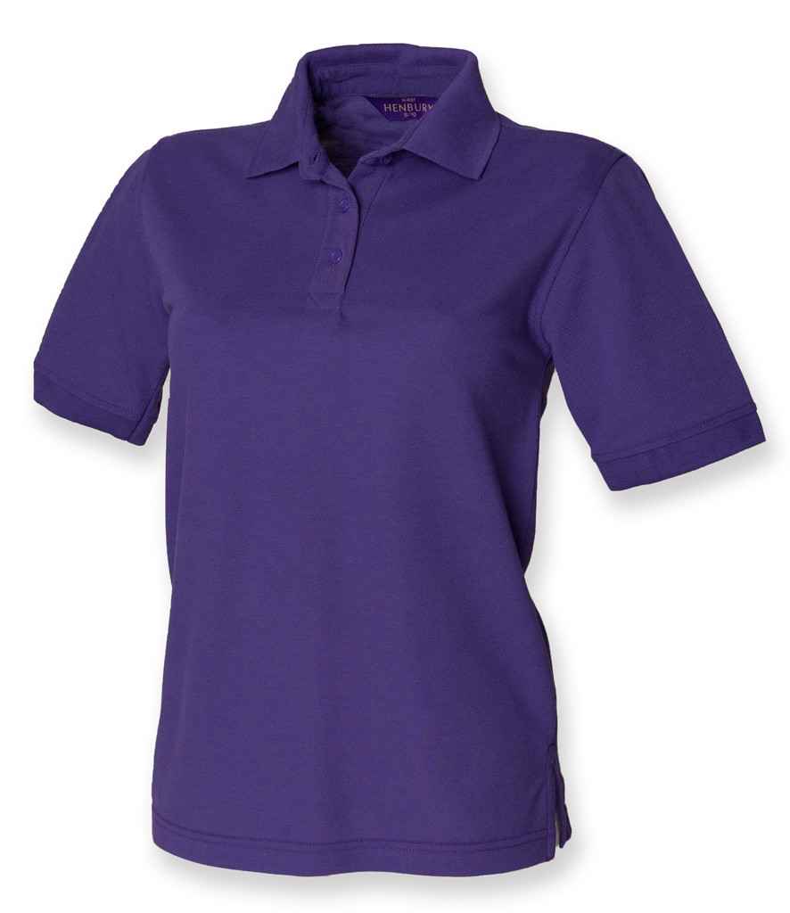 Henbury Ladies Poly/Cotton Pique Polo Shirt in by Henbury — Custom branded clothing by Print Press, featuring premium embroidery produced in our specialist print lab in the UK.