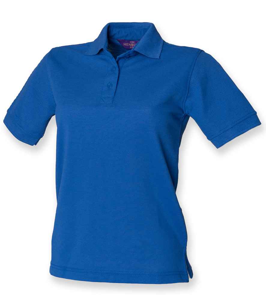 Henbury Ladies Poly/Cotton Pique Polo Shirt in by Henbury — Custom branded clothing by Print Press, featuring premium embroidery produced in our specialist print lab in the UK.