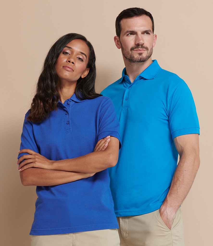 Henbury Ladies Poly/Cotton Pique Polo Shirt in by Henbury — Custom branded clothing by Print Press, featuring premium embroidery produced in our specialist print lab in the UK.