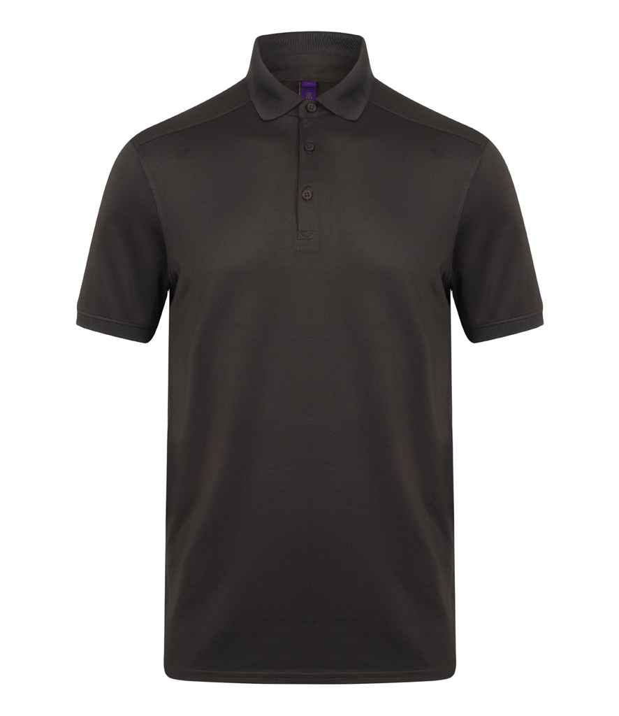 Henbury Slim Fit Stretch Microfine Pique Polo Shirt in by Henbury — Custom branded clothing by Print Press, featuring premium embroidery produced in our specialist print lab in the UK.