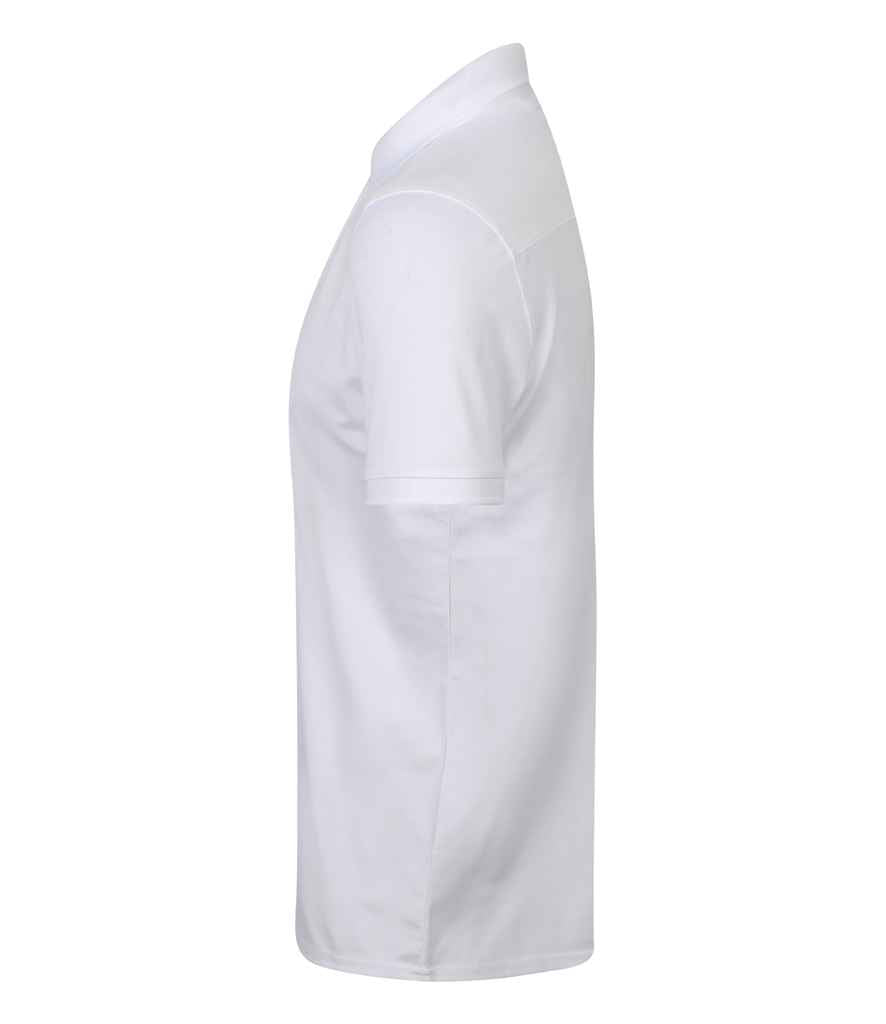 Henbury Slim Fit Stretch Microfine Pique Polo Shirt in by Henbury — Custom branded clothing by Print Press, featuring premium embroidery produced in our specialist print lab in the UK.
