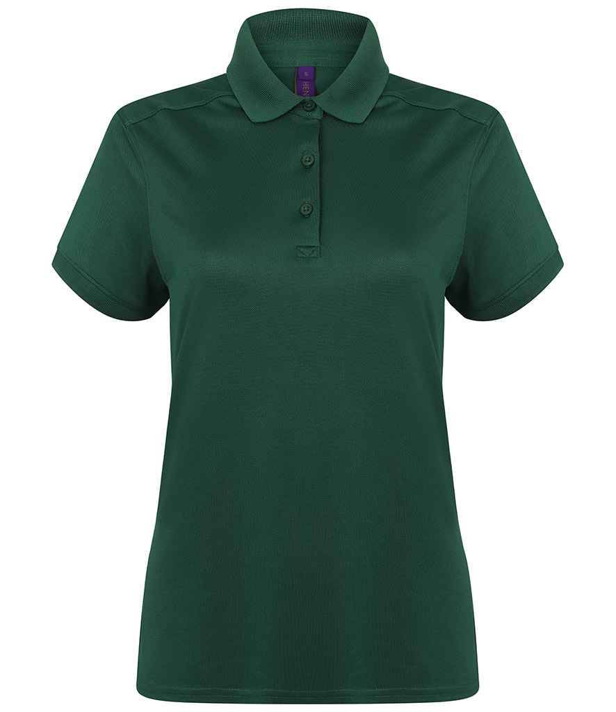 Henbury Ladies Slim Fit Stretch Microfine Pique Polo Shirt in by Henbury — Custom branded clothing by Print Press, featuring premium embroidery produced in our specialist print lab in the UK.