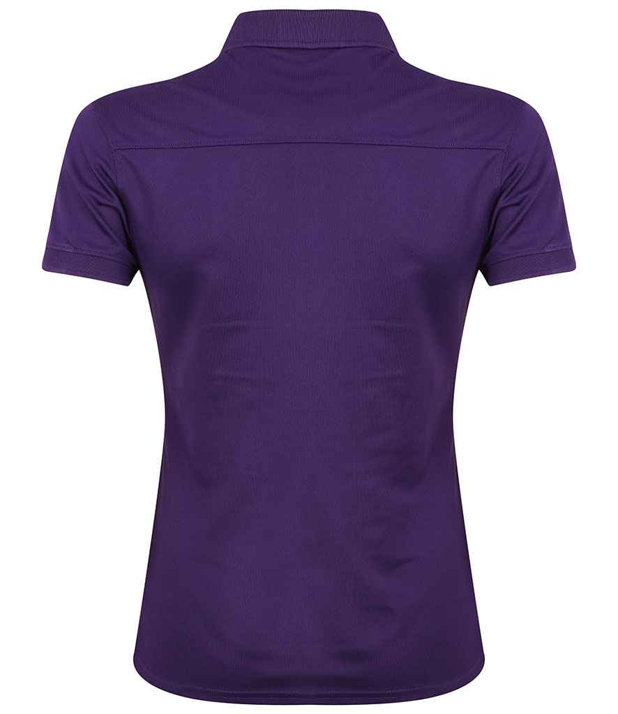 Henbury Ladies Slim Fit Stretch Microfine Pique Polo Shirt in by Henbury — Custom branded clothing by Print Press, featuring premium embroidery produced in our specialist print lab in the UK.