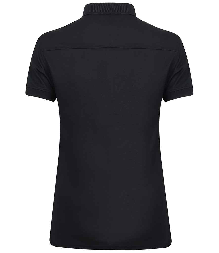 Henbury Ladies Slim Fit Stretch Microfine Pique Polo Shirt in by Henbury — Custom branded clothing by Print Press, featuring premium embroidery produced in our specialist print lab in the UK.