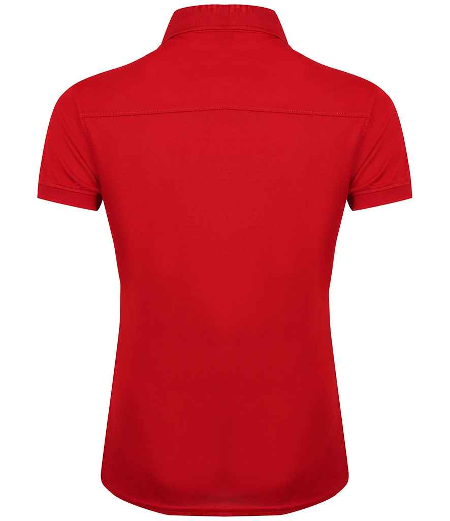 Henbury Ladies Slim Fit Stretch Microfine Pique Polo Shirt in by Henbury — Custom branded clothing by Print Press, featuring premium embroidery produced in our specialist print lab in the UK.