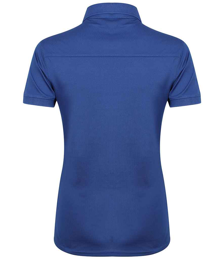 Henbury Ladies Slim Fit Stretch Microfine Pique Polo Shirt in by Henbury — Custom branded clothing by Print Press, featuring premium embroidery produced in our specialist print lab in the UK.