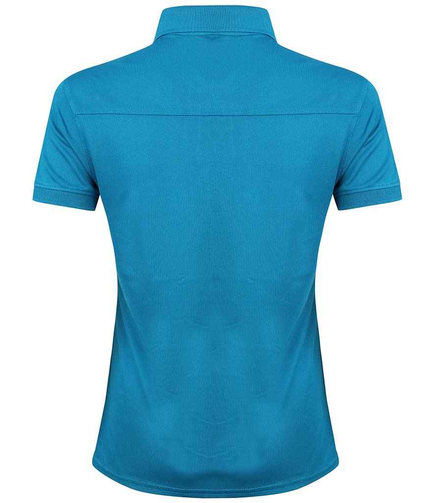 Henbury Ladies Slim Fit Stretch Microfine Pique Polo Shirt in by Henbury — Custom branded clothing by Print Press, featuring premium embroidery produced in our specialist print lab in the UK.