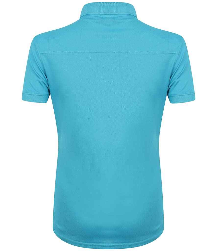 Henbury Ladies Slim Fit Stretch Microfine Pique Polo Shirt in by Henbury — Custom branded clothing by Print Press, featuring premium embroidery produced in our specialist print lab in the UK.