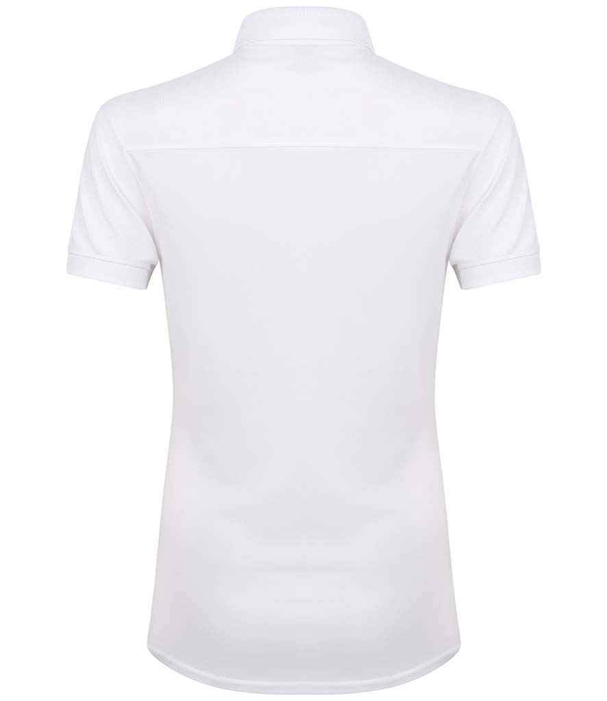 Henbury Ladies Slim Fit Stretch Microfine Pique Polo Shirt in by Henbury — Custom branded clothing by Print Press, featuring premium embroidery produced in our specialist print lab in the UK.