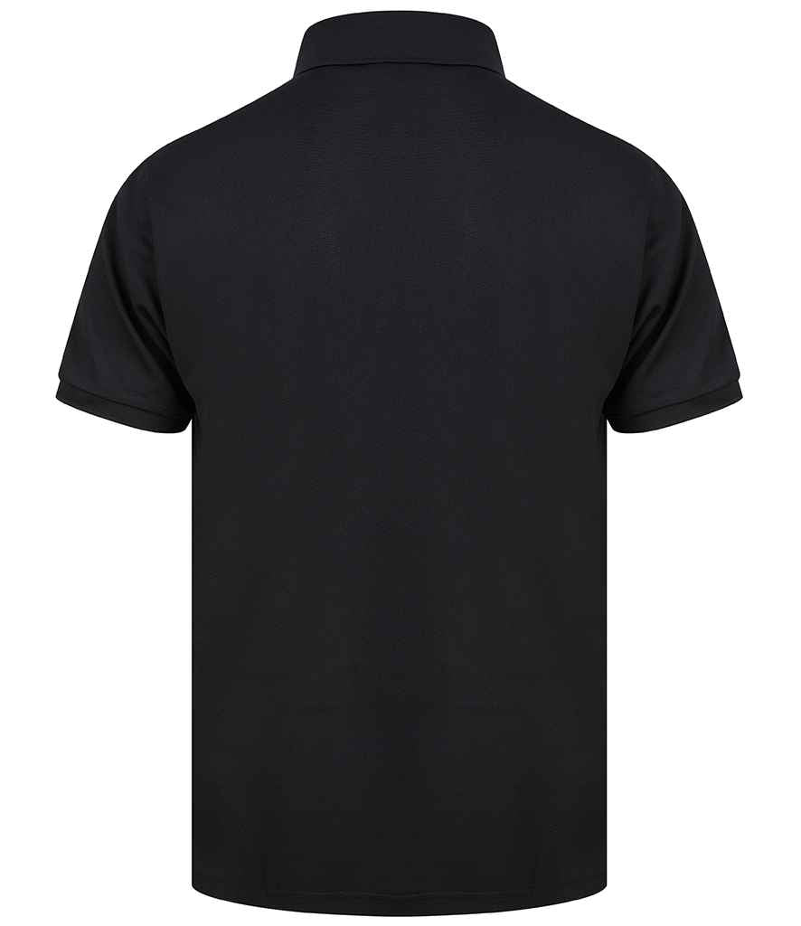Henbury Recycled Polyester Pique Polo Shirt in by Henbury — Custom branded clothing by Print Press, featuring premium embroidery produced in our specialist print lab in the UK.