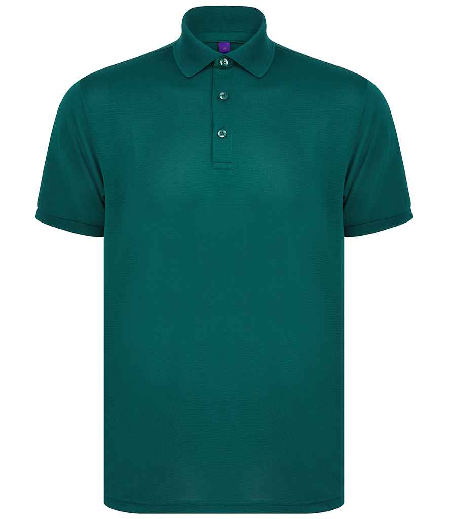 Henbury Recycled Polyester Pique Polo Shirt in by Henbury — Custom branded clothing by Print Press, featuring premium embroidery produced in our specialist print lab in the UK.