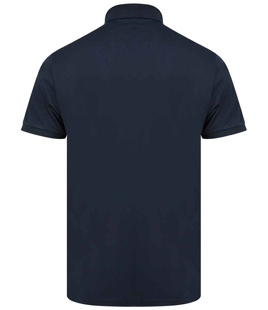 Henbury Recycled Polyester Pique Polo Shirt in by Henbury — Custom branded clothing by Print Press, featuring premium embroidery produced in our specialist print lab in the UK.