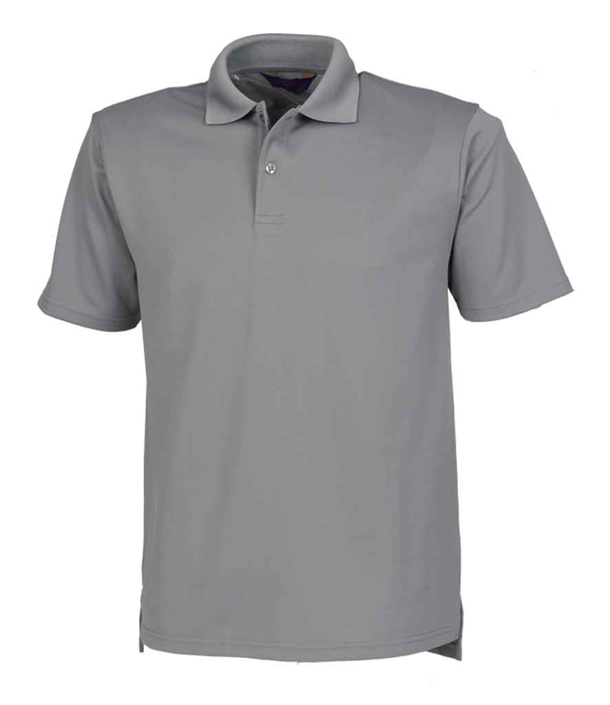 Henbury Coolplus Wicking Pique Polo Shirt - (2nd Colours) in Charcoal by Henbury — Custom branded clothing by Print Press, featuring premium embroidery produced in our specialist print lab in the UK.