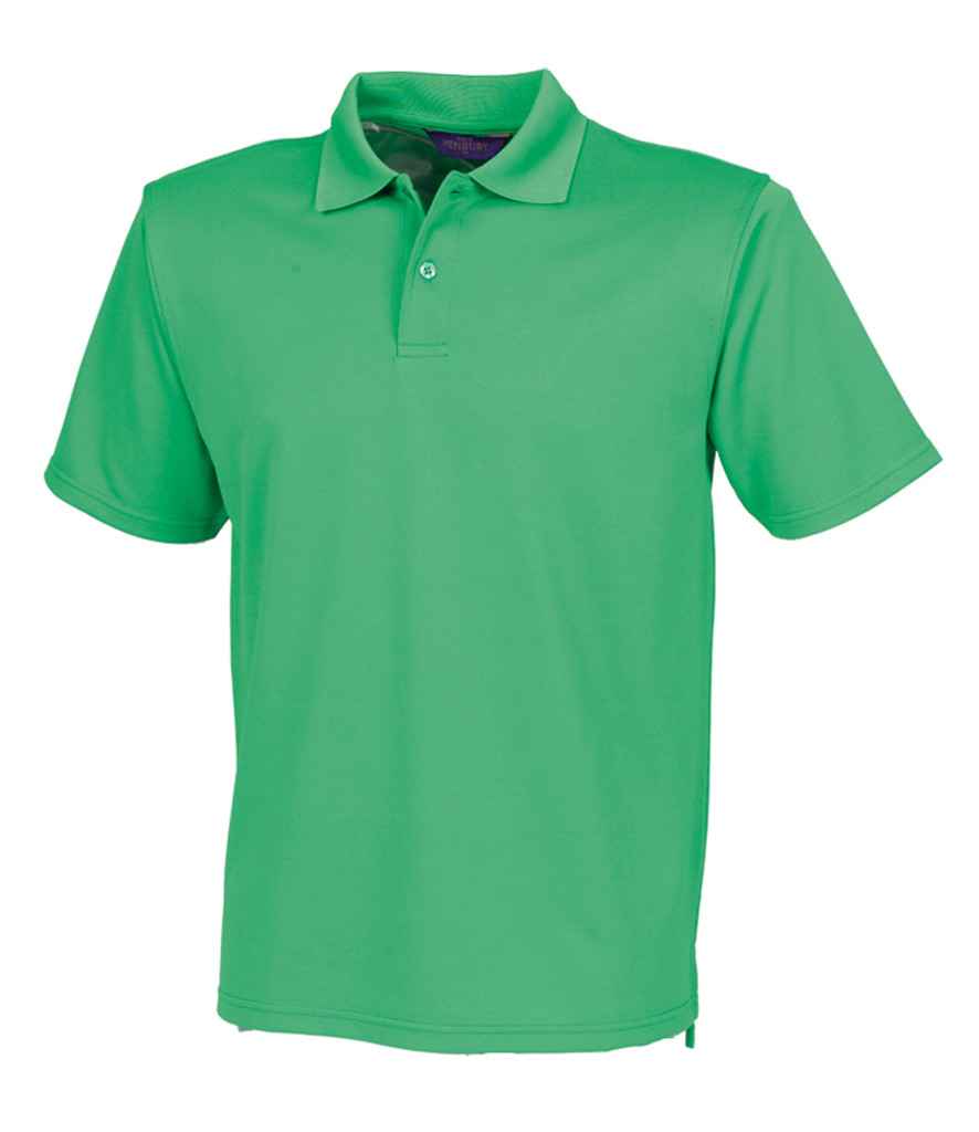 Henbury Coolplus Wicking Pique Polo Shirt - (2nd Colours) in by Henbury — Custom branded clothing by Print Press, featuring premium embroidery produced in our specialist print lab in the UK.