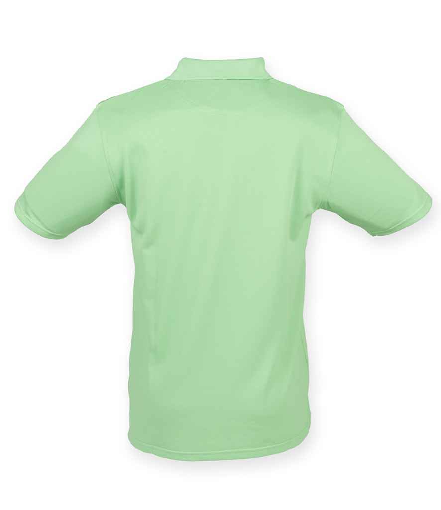 Henbury Coolplus Wicking Pique Polo Shirt in by Henbury — Custom branded clothing by Print Press, featuring premium embroidery produced in our specialist print lab in the UK.
