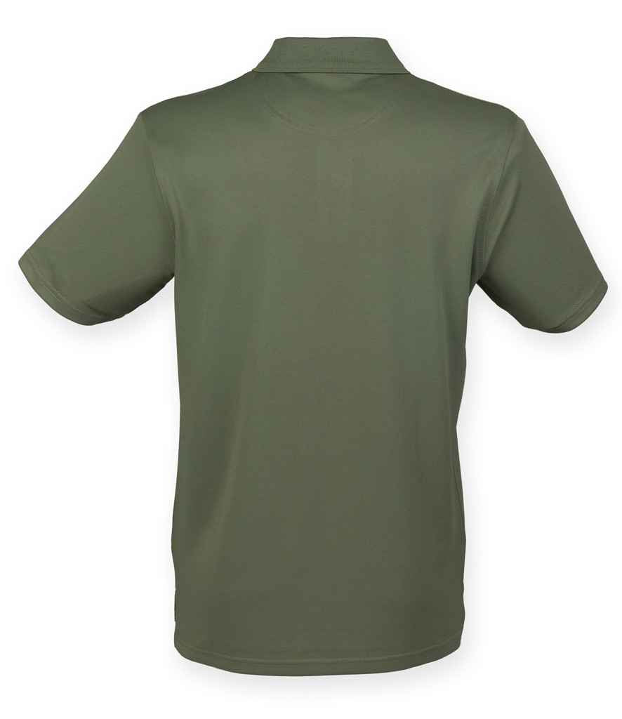 Henbury Coolplus Wicking Pique Polo Shirt in by Henbury — Custom branded clothing by Print Press, featuring premium embroidery produced in our specialist print lab in the UK.
