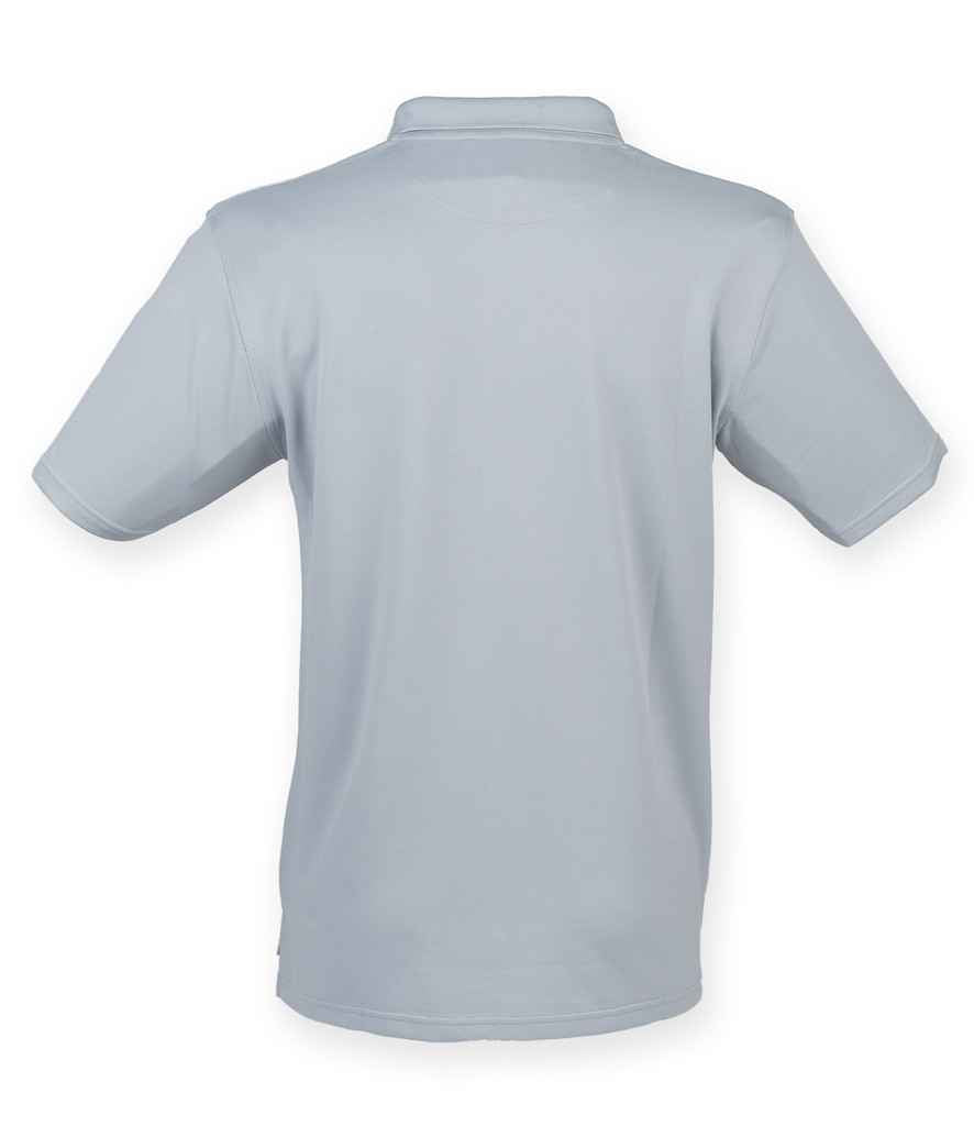 Henbury Coolplus Wicking Pique Polo Shirt in by Henbury — Custom branded clothing by Print Press, featuring premium embroidery produced in our specialist print lab in the UK.