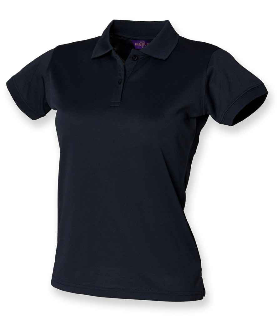 Henbury Ladies Coolplus Wicking Pique Polo Shirt in by Henbury — Custom branded clothing by Print Press, featuring premium embroidery produced in our specialist print lab in the UK.