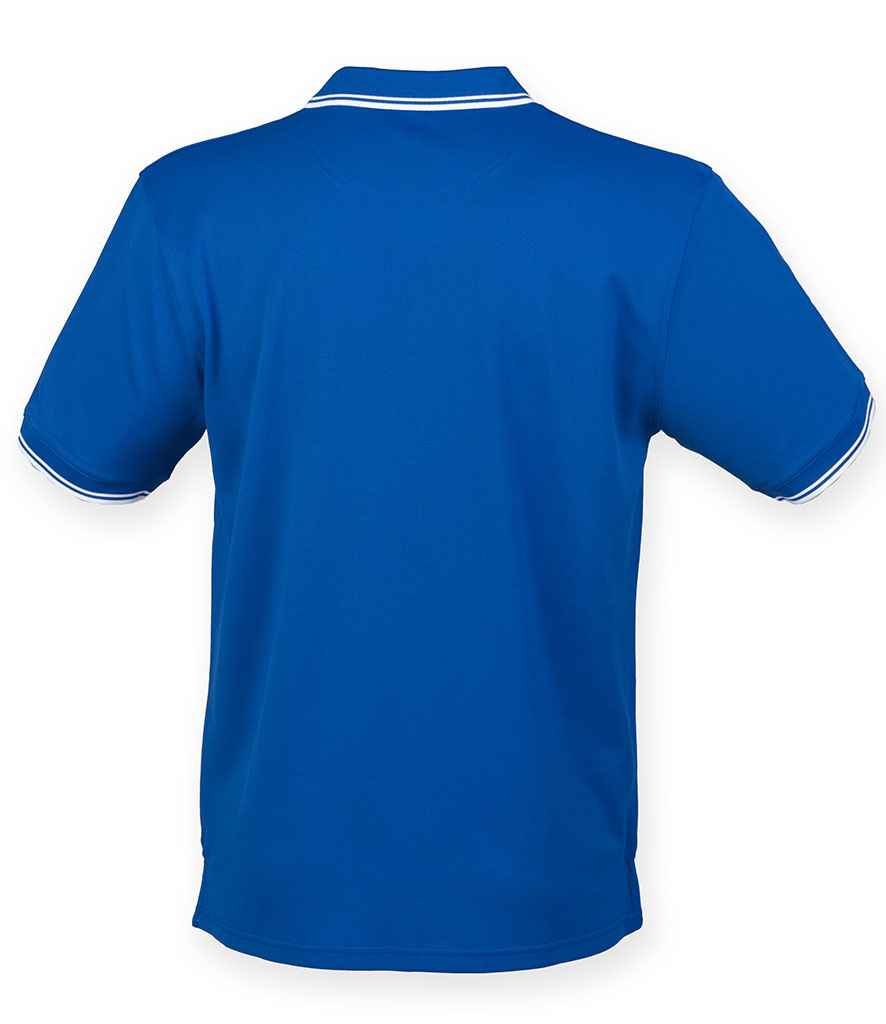 Henbury Coolplus Tipped Polo Shirt in by Henbury — Custom branded clothing by Print Press, featuring premium embroidery produced in our specialist print lab in the UK.