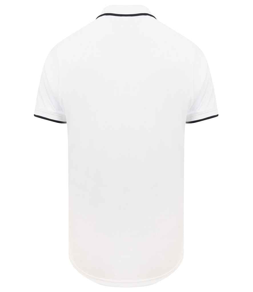 Henbury HiCool Tipped Polo Shirt in by Henbury — Custom branded clothing by Print Press, featuring premium embroidery produced in our specialist print lab in the UK.