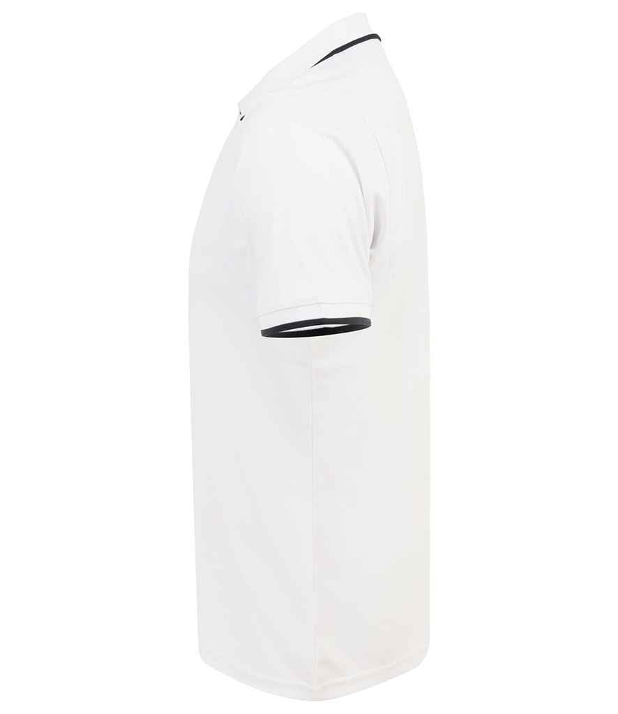 Henbury HiCool Tipped Polo Shirt in by Henbury — Custom branded clothing by Print Press, featuring premium embroidery produced in our specialist print lab in the UK.