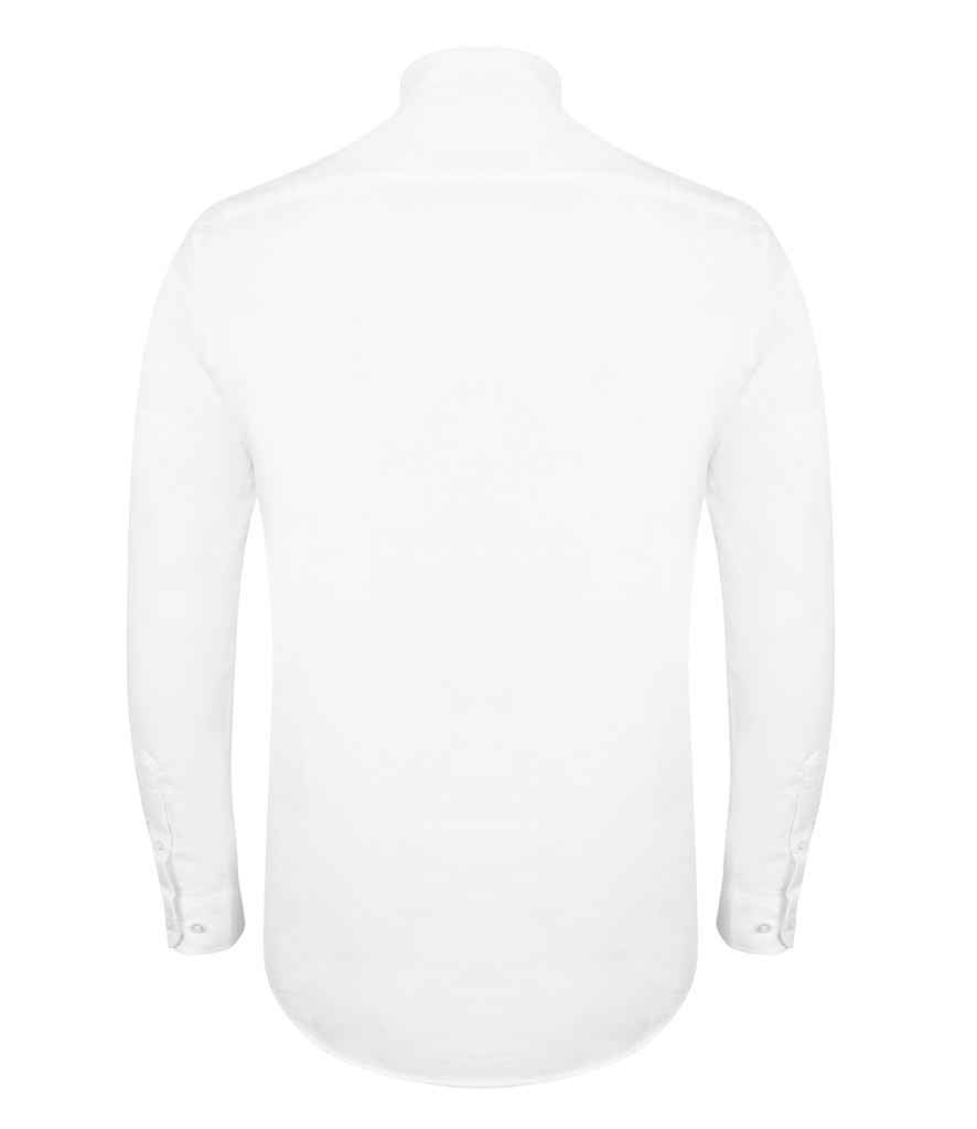 Henbury Modern Long Sleeve Regular Fit Oxford Shirt in by Henbury — Custom branded clothing by Print Press, featuring premium embroidery produced in our specialist print lab in the UK.