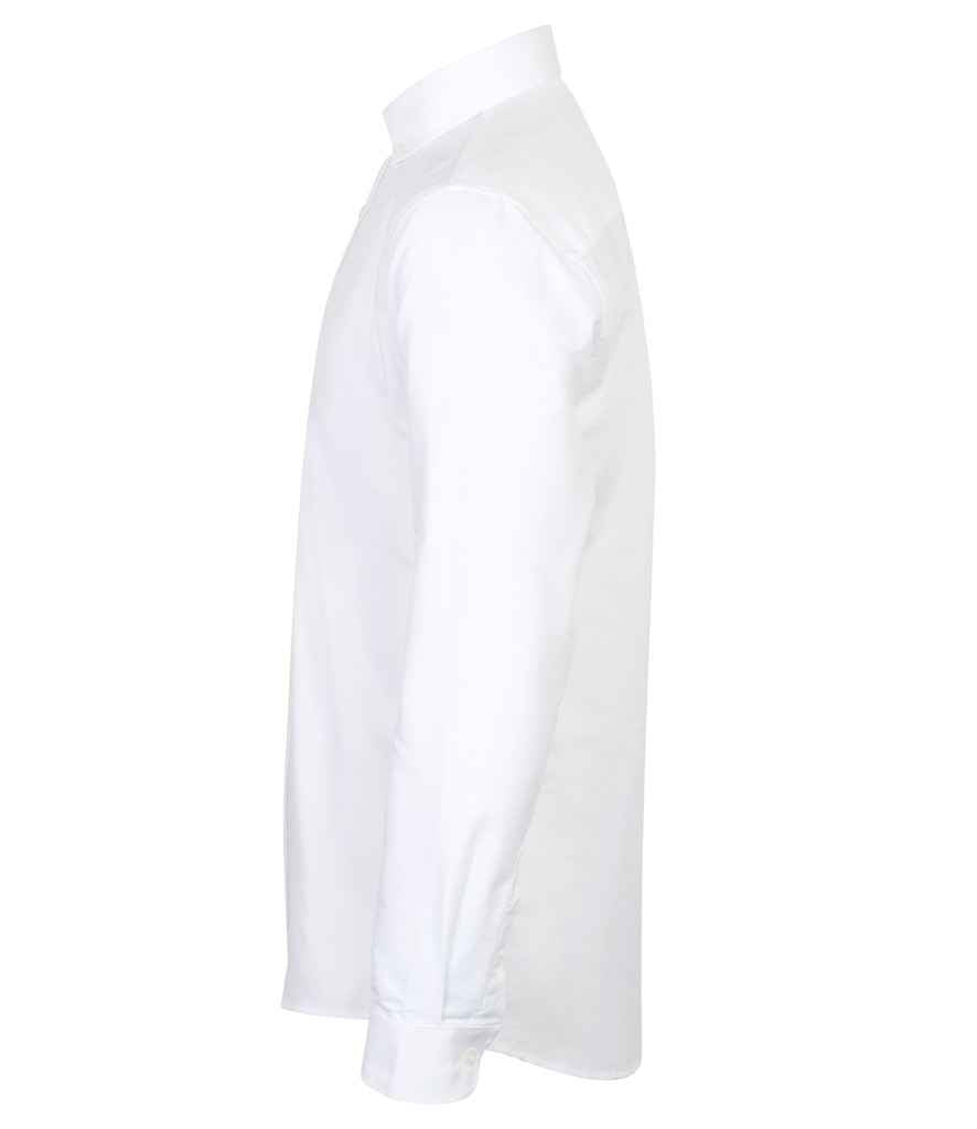 Henbury Modern Long Sleeve Slim Fit Oxford Shirt in by Henbury — Custom branded clothing by Print Press, featuring premium embroidery produced in our specialist print lab in the UK.