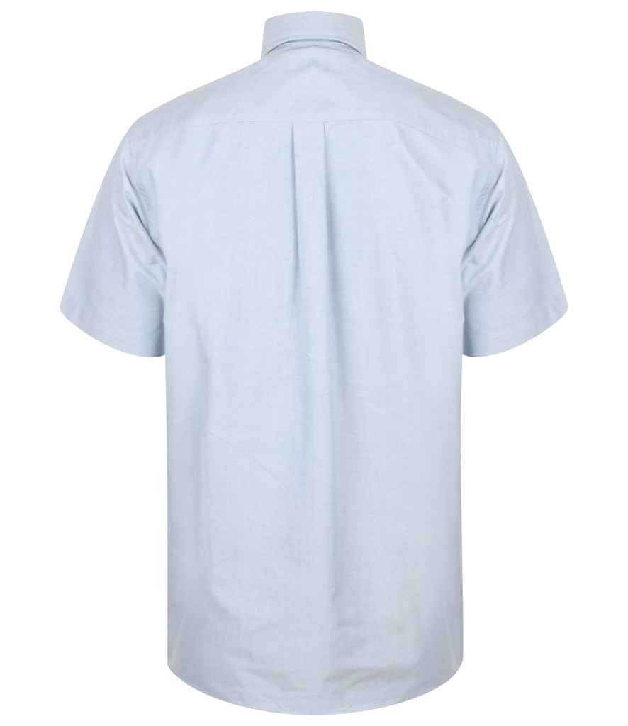 Henbury Short Sleeve Classic Oxford Shirt in by Henbury — Custom branded clothing by Print Press, featuring premium embroidery produced in our specialist print lab in the UK.