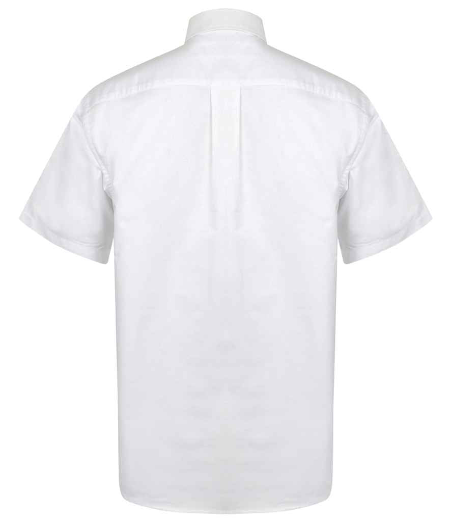 Henbury Short Sleeve Classic Oxford Shirt in by Henbury — Custom branded clothing by Print Press, featuring premium embroidery produced in our specialist print lab in the UK.