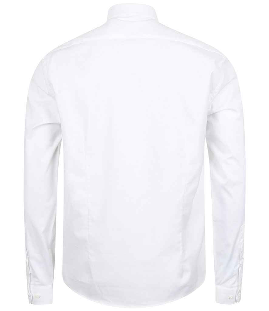 Henbury Long Sleeve Stretch Poplin Shirt in by Henbury — Custom branded clothing by Print Press, featuring premium embroidery produced in our specialist print lab in the UK.