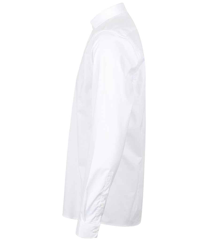 Henbury Long Sleeve Stretch Poplin Shirt in by Henbury — Custom branded clothing by Print Press, featuring premium embroidery produced in our specialist print lab in the UK.