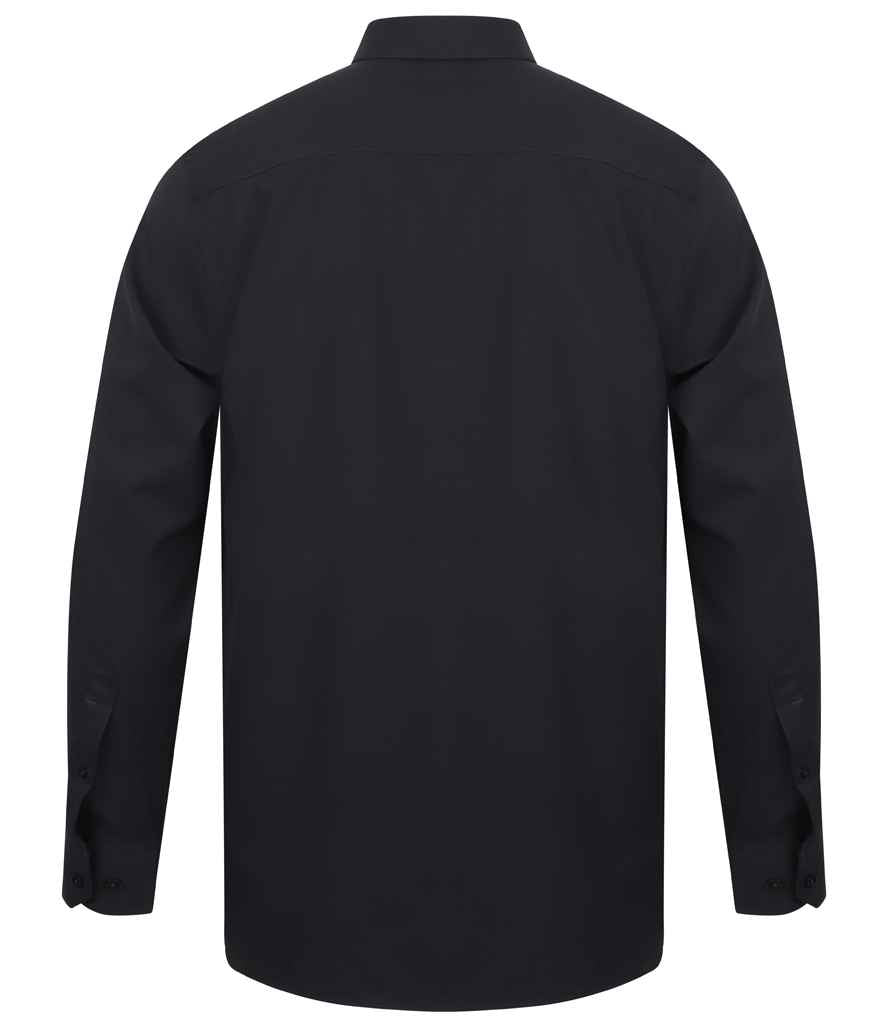 Henbury Long Sleeve Wicking Shirt in by Henbury — Custom branded clothing by Print Press, featuring premium embroidery produced in our specialist print lab in the UK.