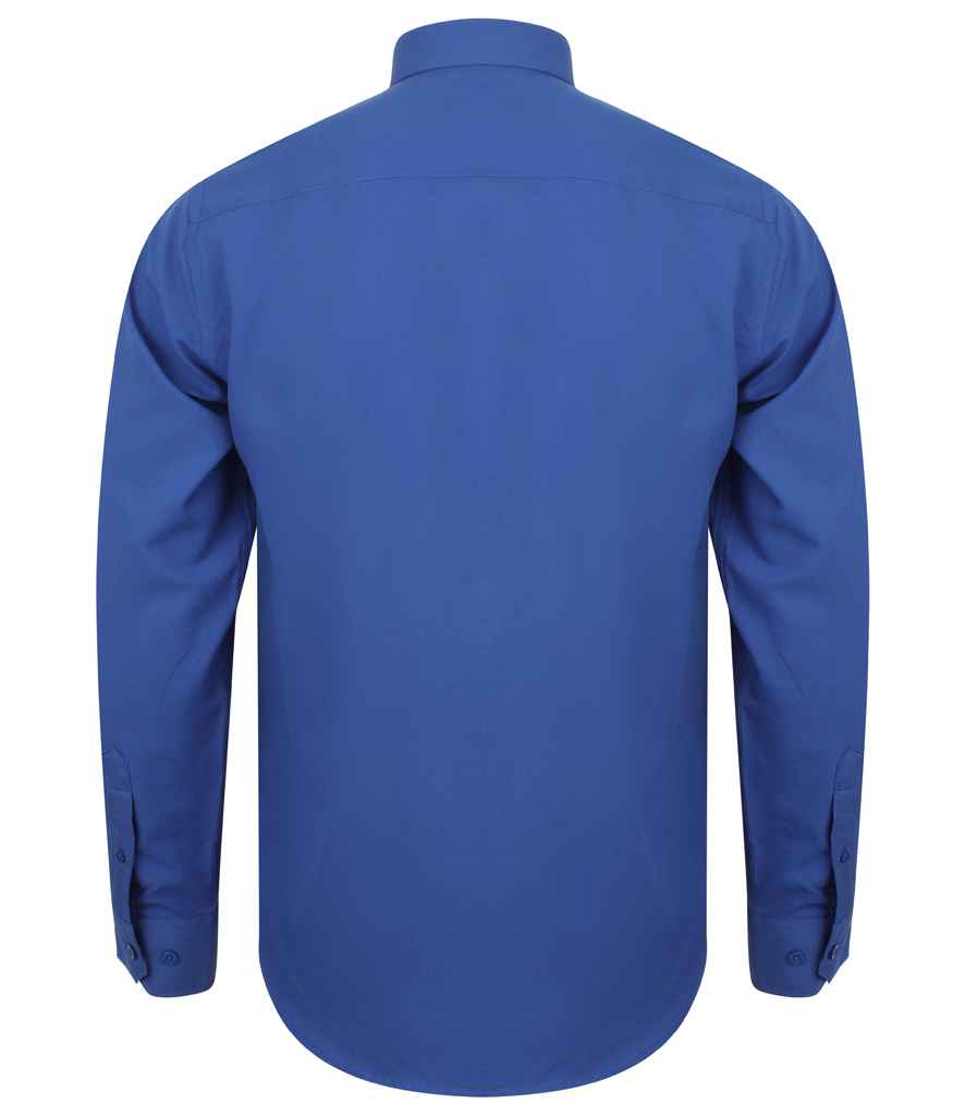 Henbury Long Sleeve Wicking Shirt in by Henbury — Custom branded clothing by Print Press, featuring premium embroidery produced in our specialist print lab in the UK.