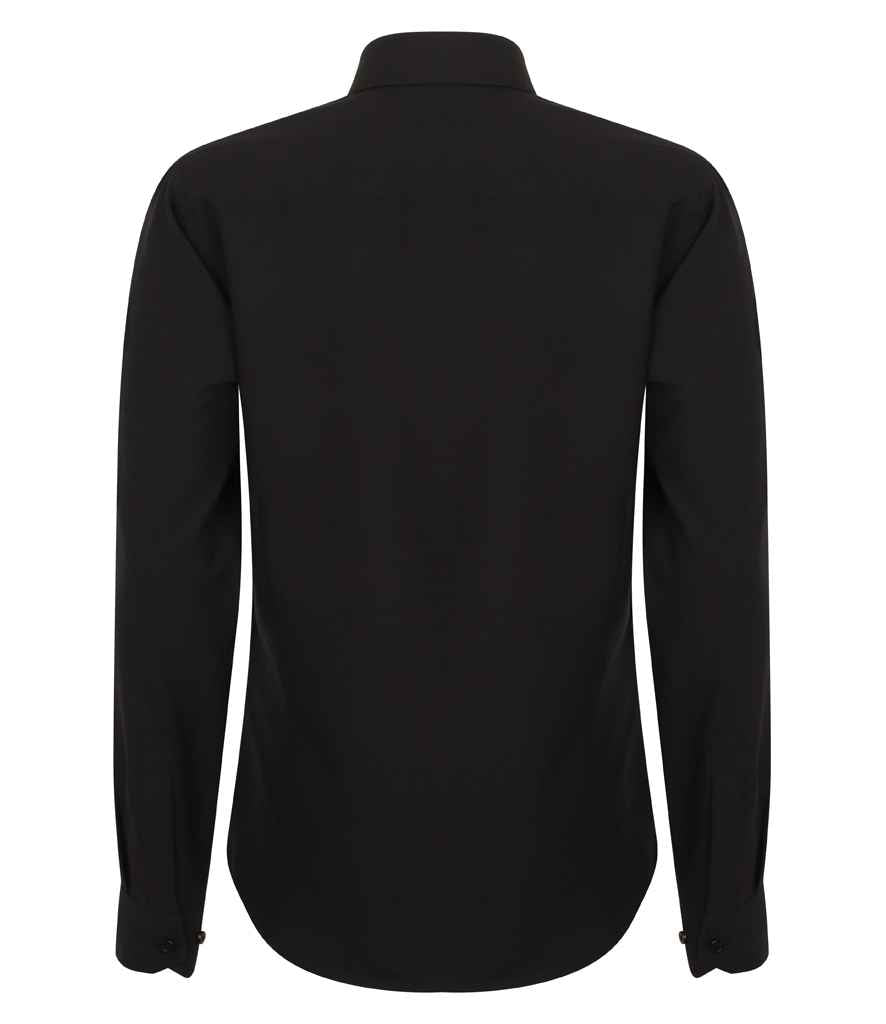 Henbury Ladies Long Sleeve Wicking Shirt in by Henbury — Custom branded clothing by Print Press, featuring premium embroidery produced in our specialist print lab in the UK.