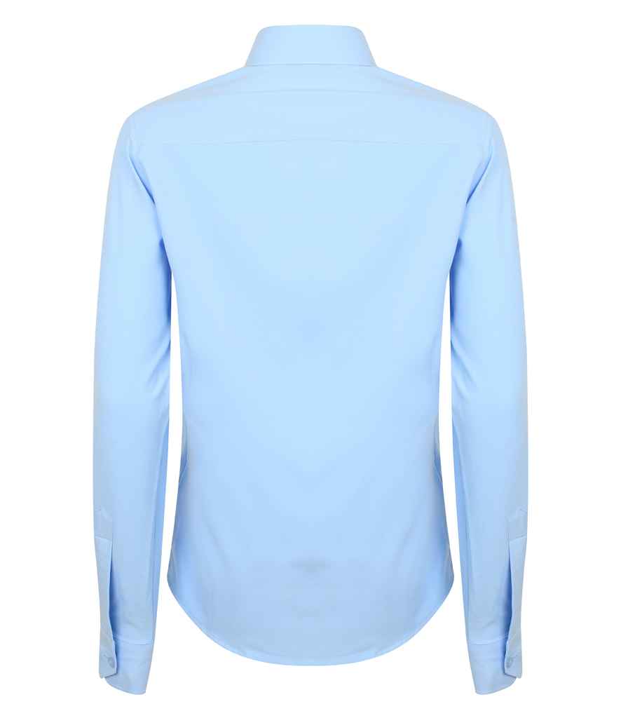 Henbury Ladies Long Sleeve Wicking Shirt in by Henbury — Custom branded clothing by Print Press, featuring premium embroidery produced in our specialist print lab in the UK.