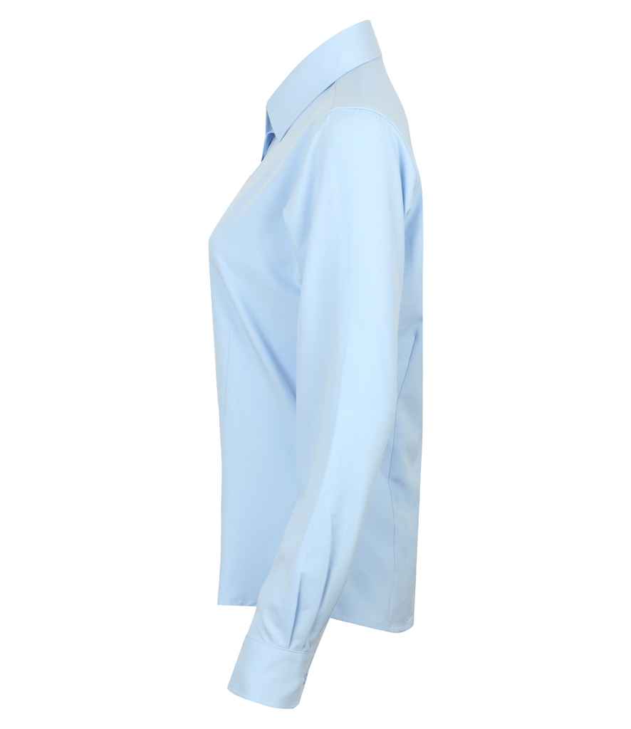 Henbury Ladies Long Sleeve Wicking Shirt in by Henbury — Custom branded clothing by Print Press, featuring premium embroidery produced in our specialist print lab in the UK.