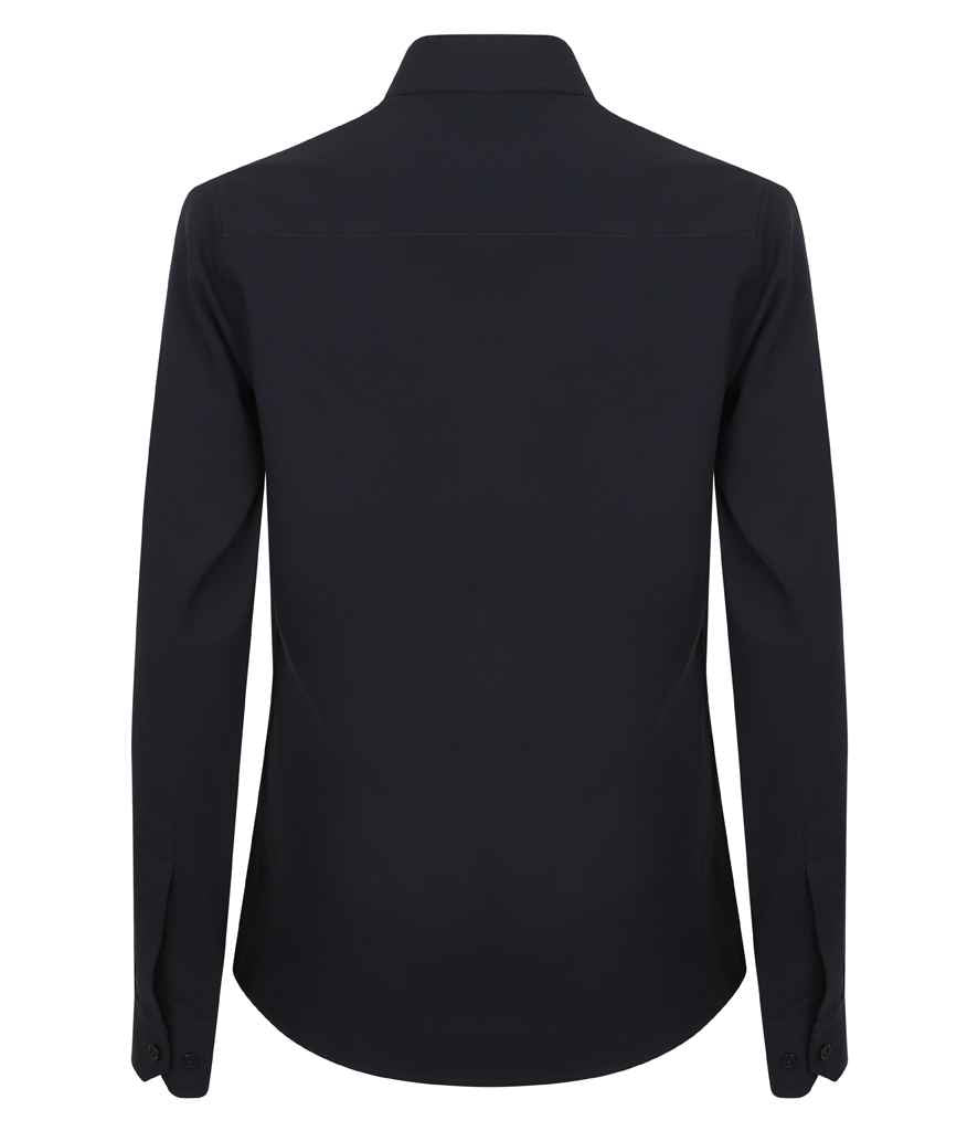 Henbury Ladies Long Sleeve Wicking Shirt in by Henbury — Custom branded clothing by Print Press, featuring premium embroidery produced in our specialist print lab in the UK.