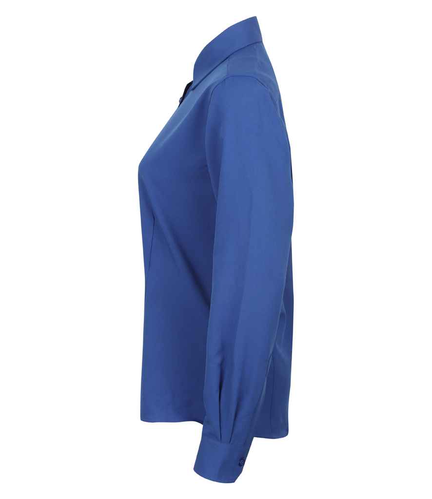 Henbury Ladies Long Sleeve Wicking Shirt in by Henbury — Custom branded clothing by Print Press, featuring premium embroidery produced in our specialist print lab in the UK.