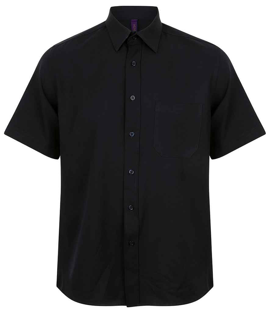 Henbury Short Sleeve Wicking Shirt in by Henbury — Custom branded clothing by Print Press, featuring premium embroidery produced in our specialist print lab in the UK.