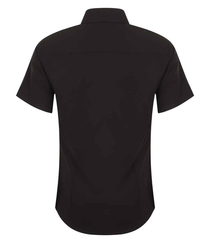 Henbury Ladies Short Sleeve Wicking Shirt in by Henbury — Custom branded clothing by Print Press, featuring premium embroidery produced in our specialist print lab in the UK.