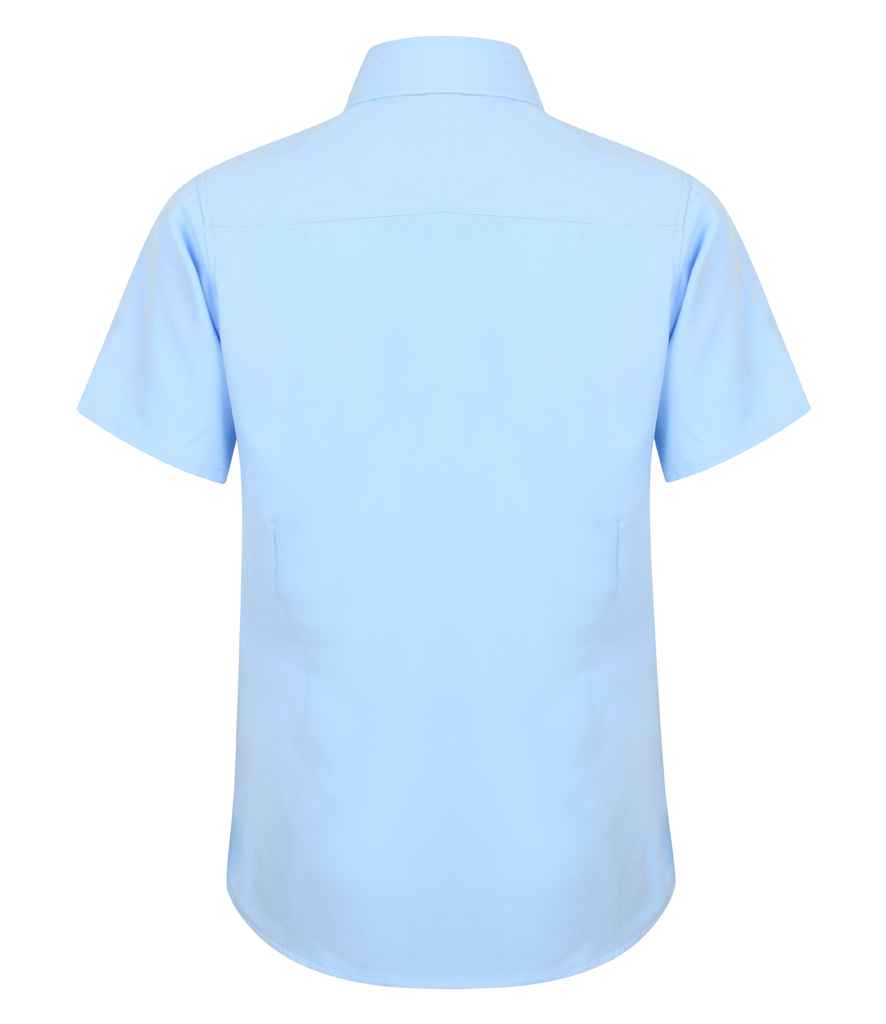Henbury Ladies Short Sleeve Wicking Shirt in by Henbury — Custom branded clothing by Print Press, featuring premium embroidery produced in our specialist print lab in the UK.