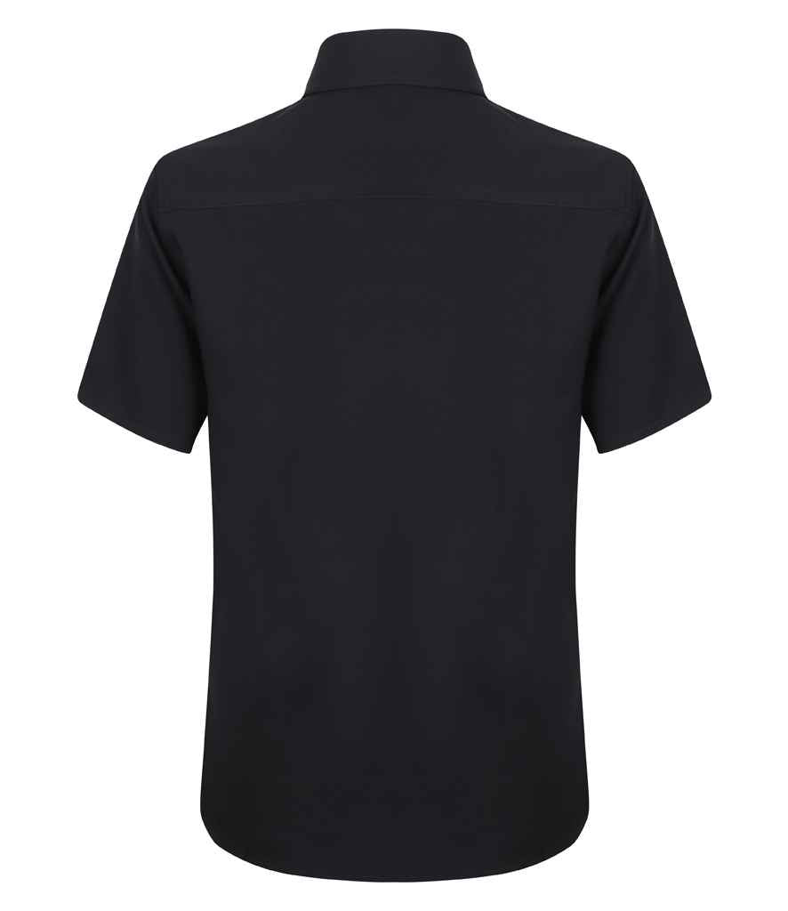 Henbury Ladies Short Sleeve Wicking Shirt in by Henbury — Custom branded clothing by Print Press, featuring premium embroidery produced in our specialist print lab in the UK.