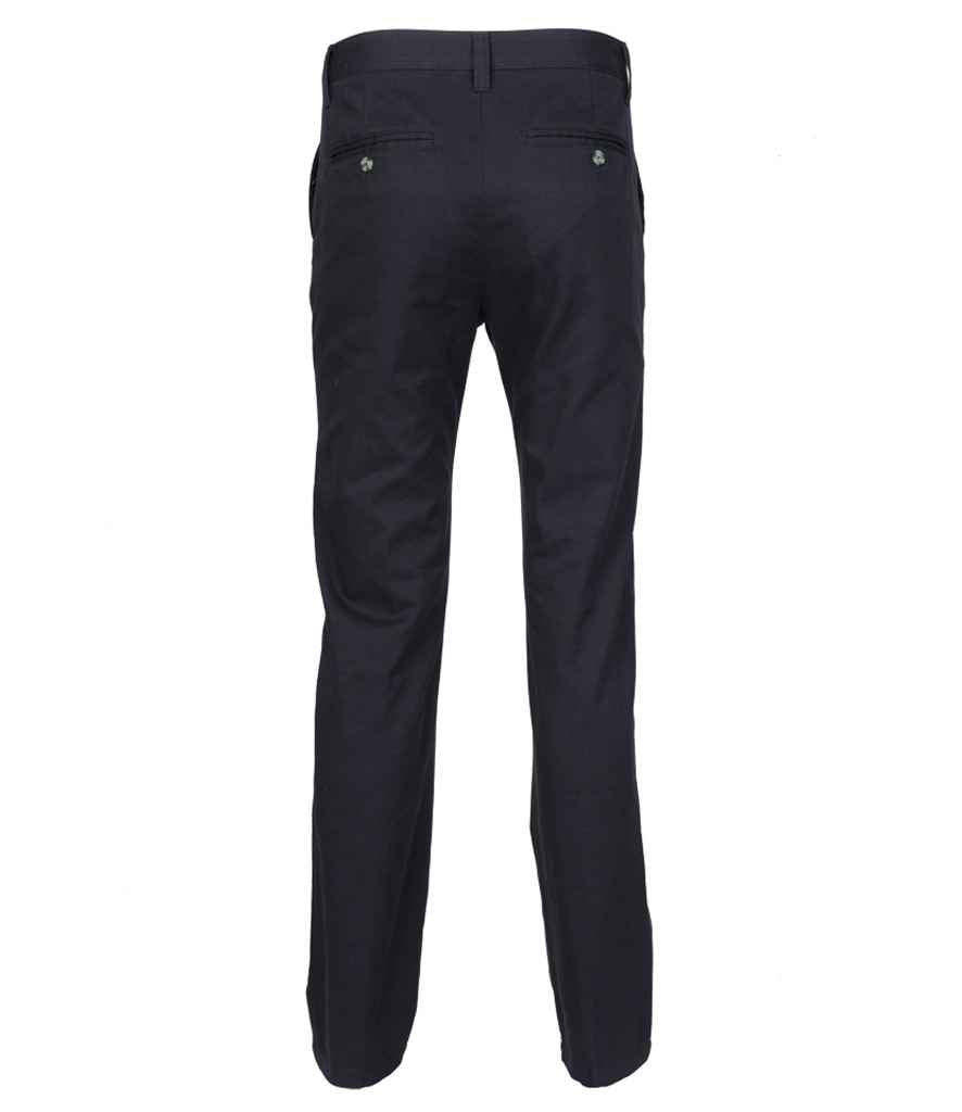Henbury 65/35 Flat Fronted Chino Trousers in by Henbury — Custom branded clothing by Print Press, featuring premium embroidery produced in our specialist print lab in the UK.
